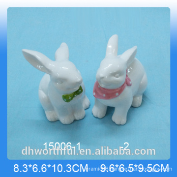 High quality ceramic rabbit figurine,ceramic rabbit decoration,ceramic rabbit statu